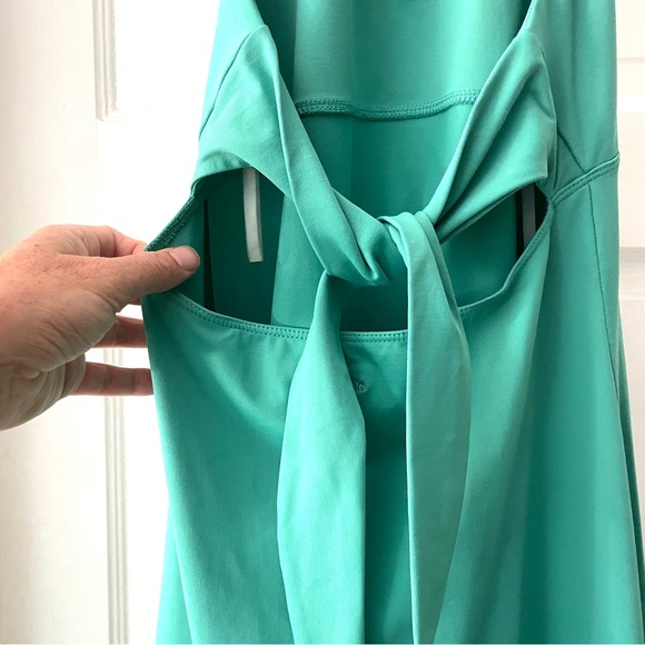 Patagonia Morning Glory Halter Neck Athletic Dress Teal Green Size M - Picture 8 of 10